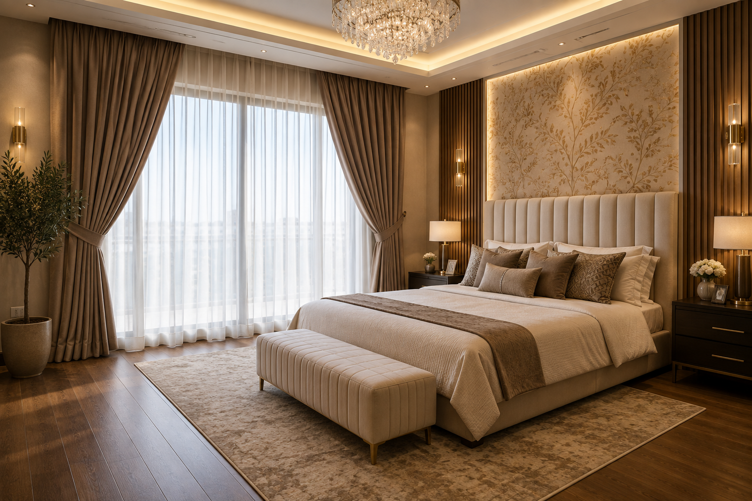 Full bedroom view